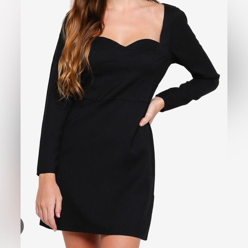 Black Abercrombie and fitch mini dress, size large tall.